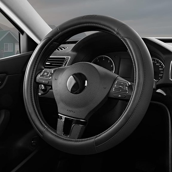 Skechers Memory Foam Leather Steering Wheel Cover