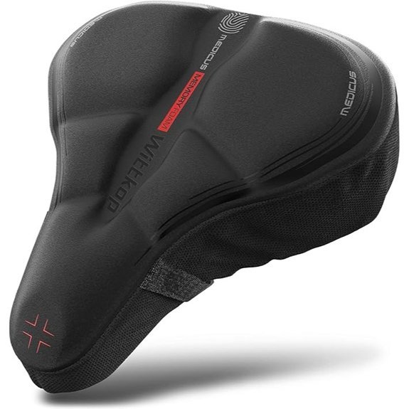 WITTKOP Bike Seat Cushion with Memory Foam Cover