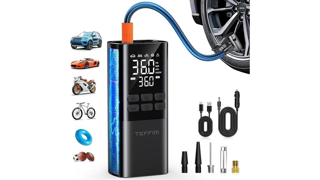 convenient compact tire inflation