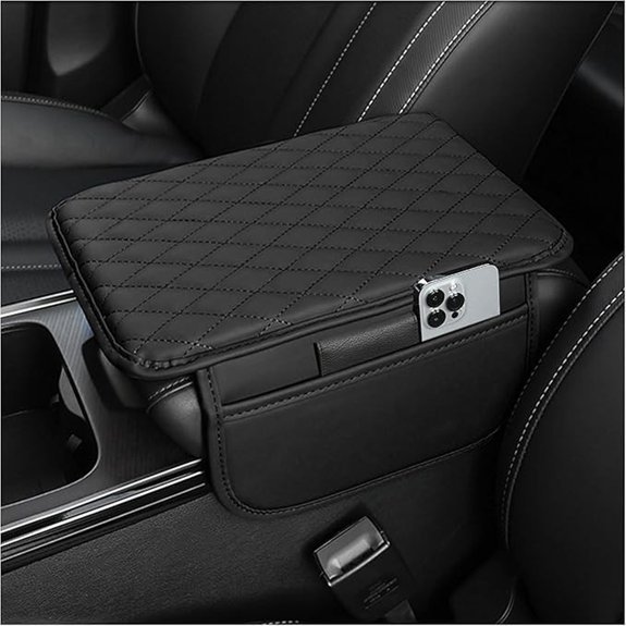 Stacool Car Armrest Cover Cushion with Storage Bags