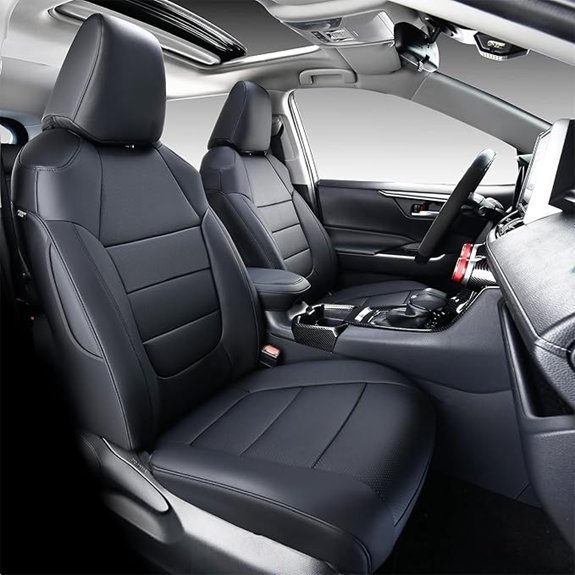 RAV4 Custom Fit Seat Covers Black