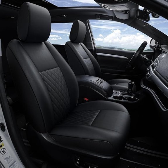 GIANT PANDA Custom Fit Front Car Seat Covers