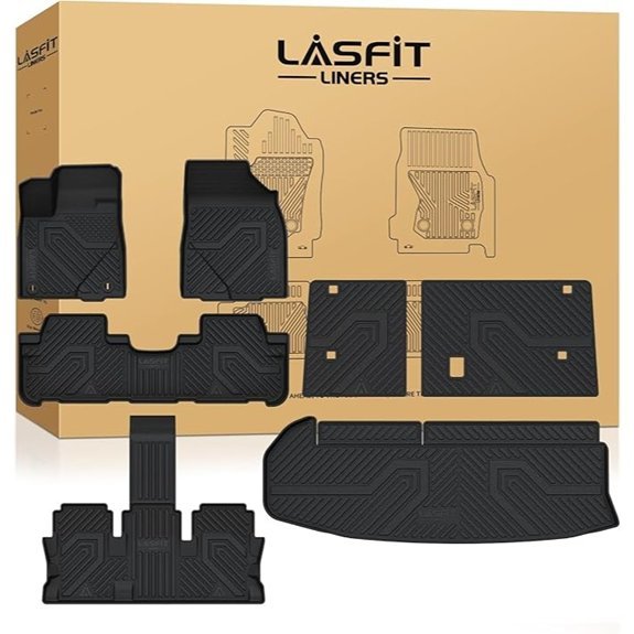 LASFIT Floor Mats for Toyota Highlander 2014-2019