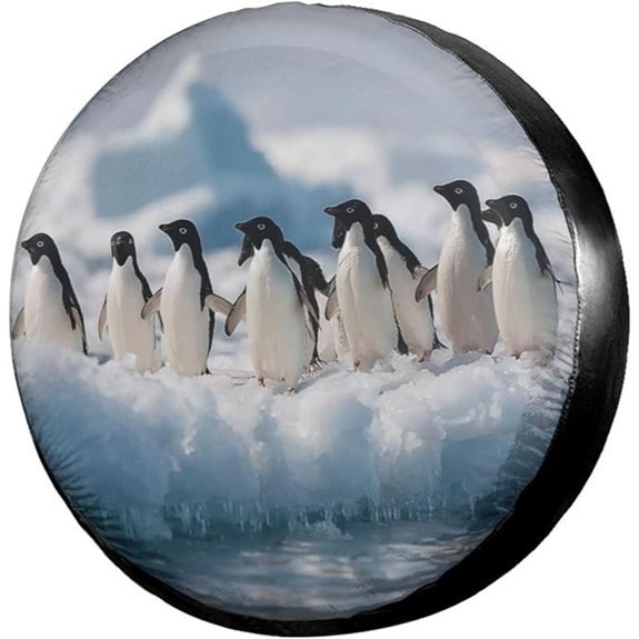 Delerain Penguin Spare Tire Cover 17-Inch