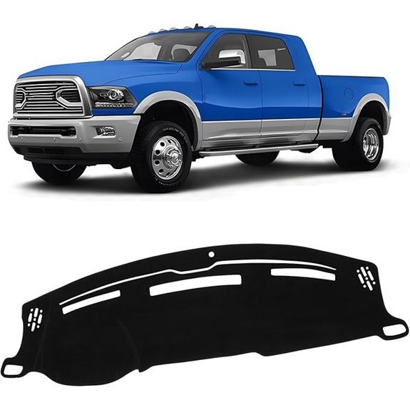 KUST Black Dash Cover for Dodge Ram Pickup