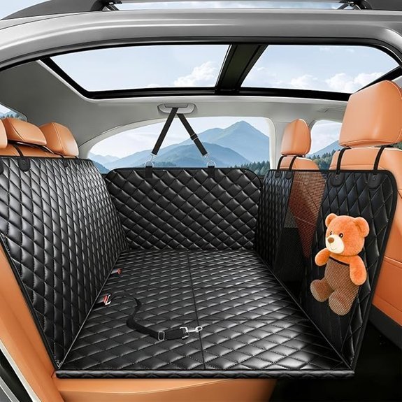 HOB4U Dog Car Seat Cover for Back Seat