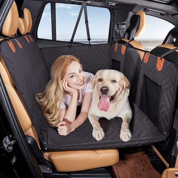 YJGF Dog Hammock Back Seat Cover for Cars