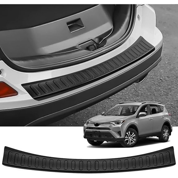 Toyota RAV4 Rear Bumper Protector Black ABS