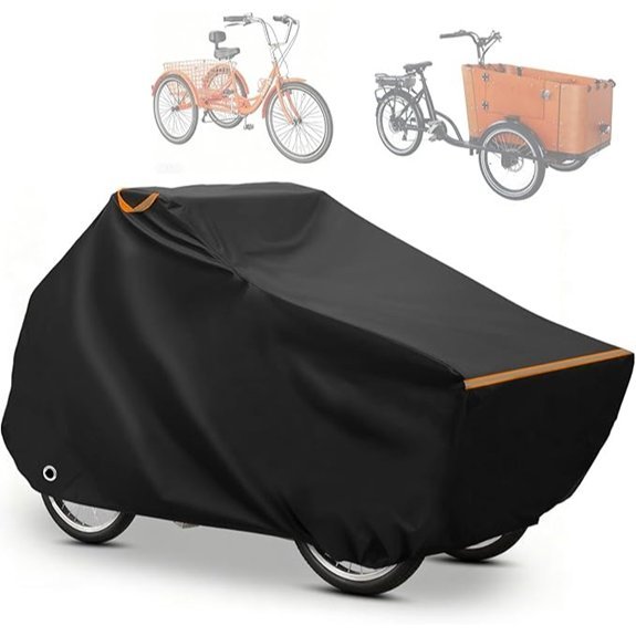 AKEfit Waterproof Cargo Bike Cover (Black)