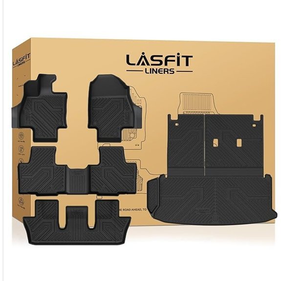 LASFIT All Weather Floor Mats for Toyota Grand Highlander