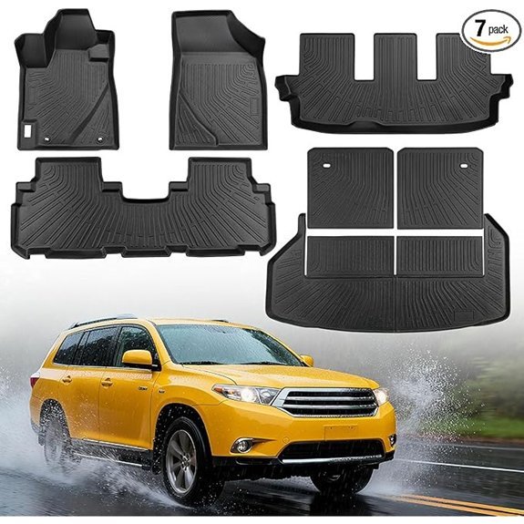 Toyota Highlander All-Weather TPE Floor Mats & Cargo Liner