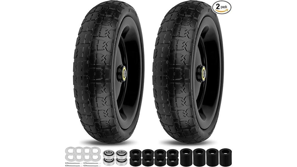 13 Inch Flat Free Wheels Tires Review
