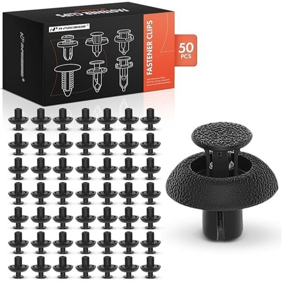 A-Premium Nylon Radiator Support Fastener Clips 50-Pack