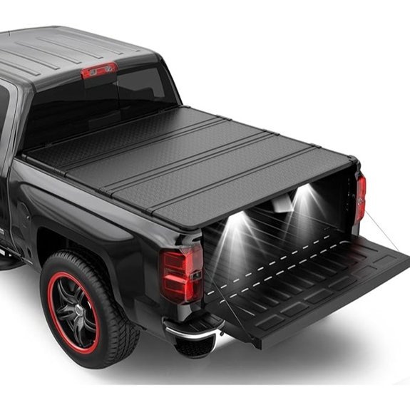 Hard Quad Truck Bed Tonneau Cover for Silverado/Sierra Short Bed