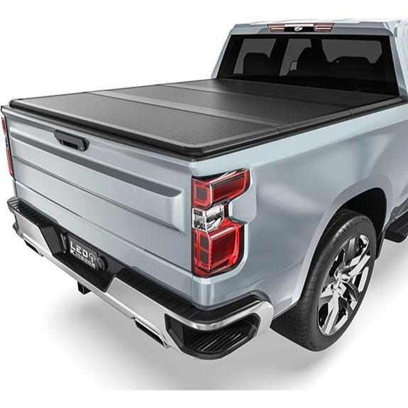 LEDKINGDOMUS Hard Folding Truck Bed Tonneau Cover