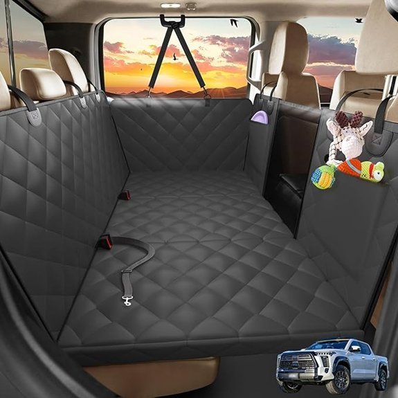 AIREDOULER Truck Dog Seat Cover with Hard Bottom