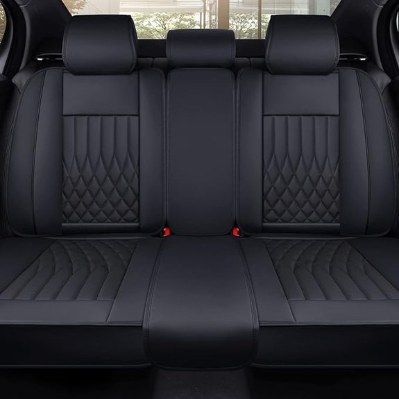 Aierxuan Waterproof Leather Rear Car Seat Covers