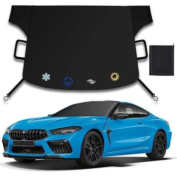 Heavy Duty Windshield Snow Cover for Cars Trucks SUVs