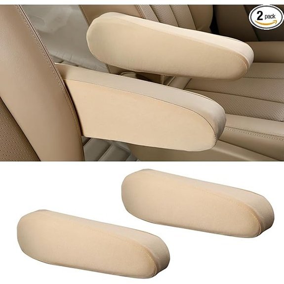 2PCS Elastic Cloth Car Front Seat Armrest Covers