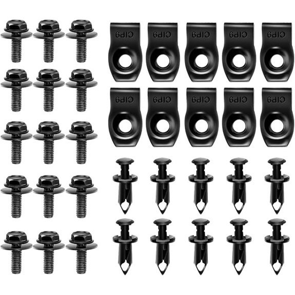 GOOACC 35PCS Engine Under Cover Splash Shield Clips