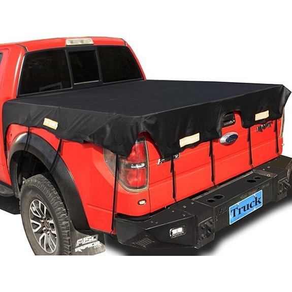 Upgraded Truck Bed Cover with Bungee Belts