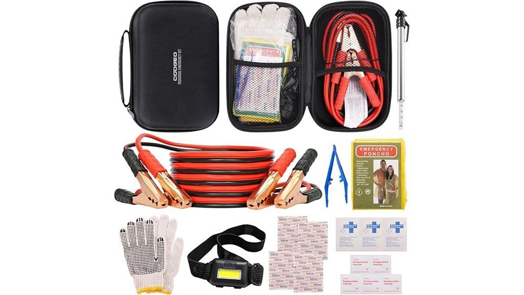 Car Emergency Kit With Battery Jumper Cables Review