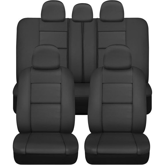 BDk Faux Leather Car Seat Covers Full Set