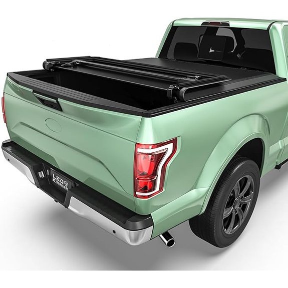 LEDKINGDOMUS Tri-Fold Truck Bed Tonneau Cover for Ford F150