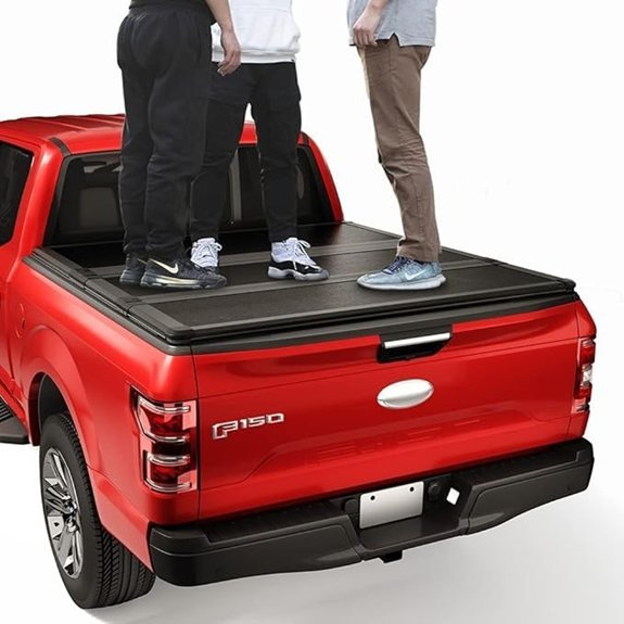 CARMOCAR Tri-Fold Tonneau Cover for Ford F-150