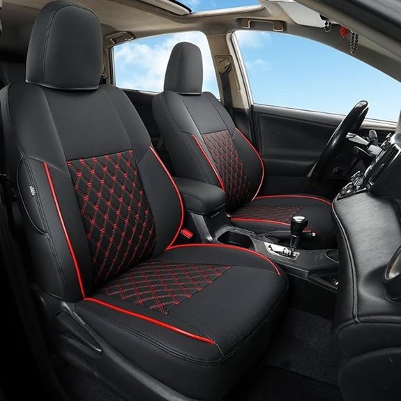 GIANT PANDA Pu Leather Car Seat Covers for RAV4