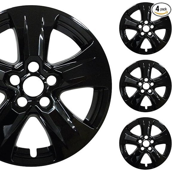 PACRIM 17 Gloss Black Wheel Skin Set for RAV4