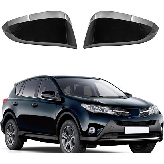 Gloss Black Side Mirror Cover for Toyota 4Runner/RAV4