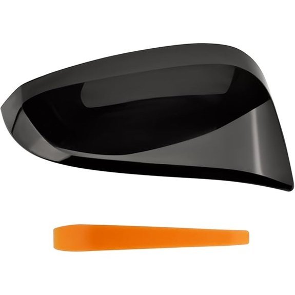 Glossy Black Toyota Rearview Mirror Cover (Right Passenger Side)