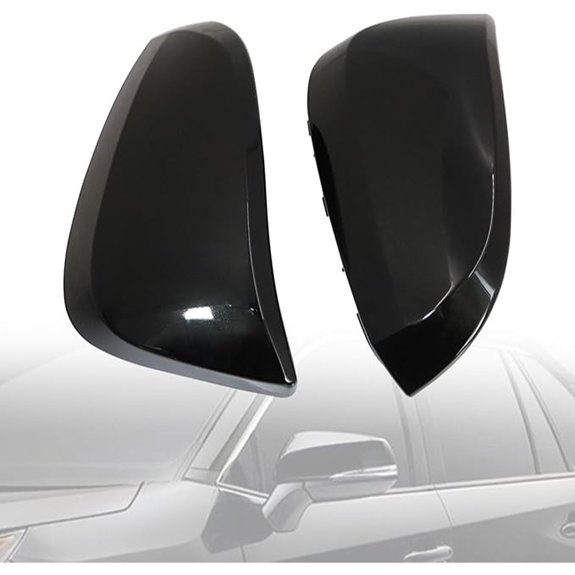 Toyota Rearview Mirror Covers (Glossy Black 2 Pcs)