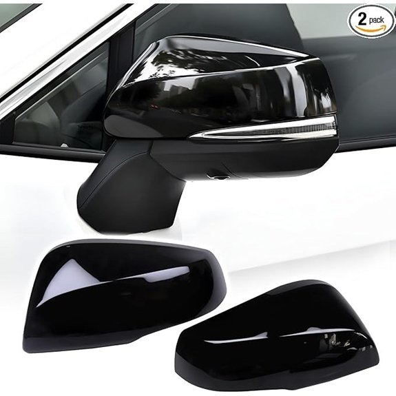 RAV4 Glossy Black Side Mirror Covers