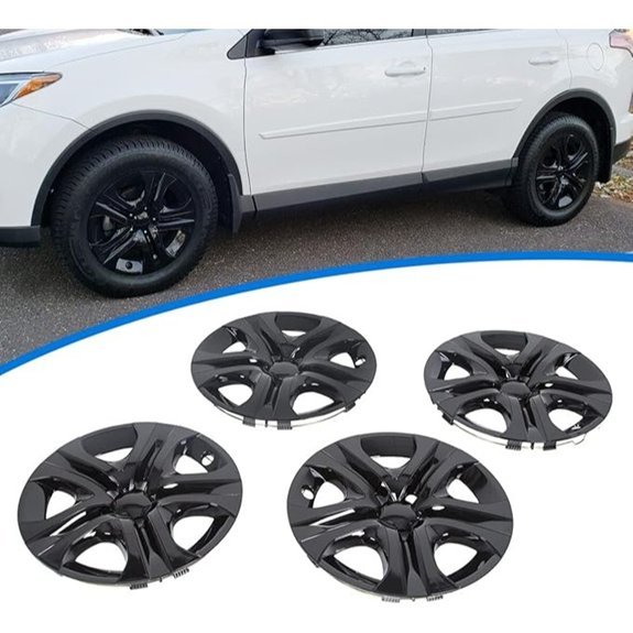 ECOTRIC 17 Gloss Black RAV4 Wheel Covers