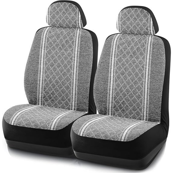 Road Comforts Baja Blanket Seat Covers - Gray Diamond
