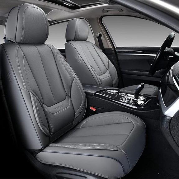 Coverado Full Set Car Seat Covers - Gray Waterproof