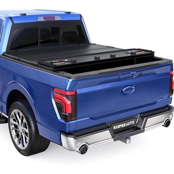 KUIPERAUTO Hard Quad Fold Truck Bed Tonneau Cover