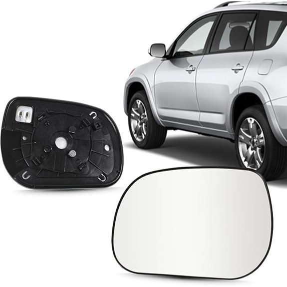 Heated Side Mirror Glass for Toyota RAV4 Left Driver Side