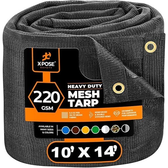 Xpose Safety Heavy Duty Mesh Tarp 10’ x 14