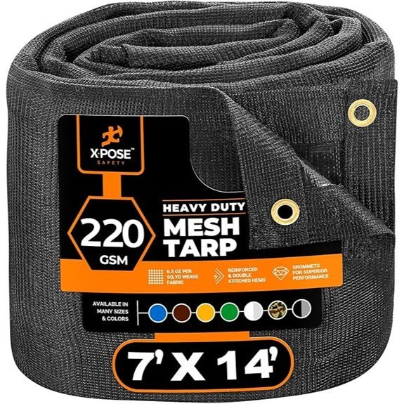 Xpose Safety Heavy Duty Mesh Tarp 7' x 14