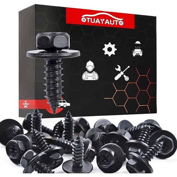 OTUAYAUTO 20Pcs Hex Head Screw Bolt Replacement