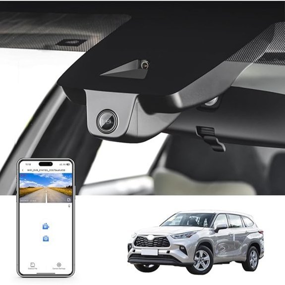 4K Dash Cam for Toyota Highlander Gen4 UX70