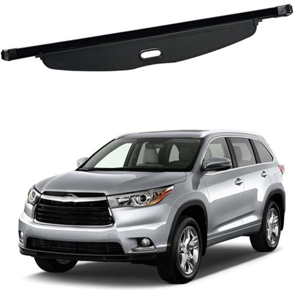 Car Rear Trunk Retractable Cargo Cover for Highlander