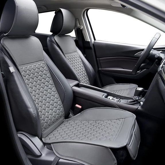 Elantrip 2PCs Front Leather Car Seat Covers