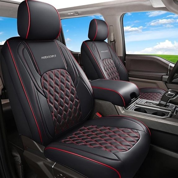 Huidasource Leather Seat Covers for Chevy Silverado/GMC Sierra