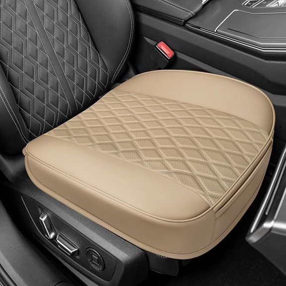Leather Front Car Seat Covers with Storage Pocket