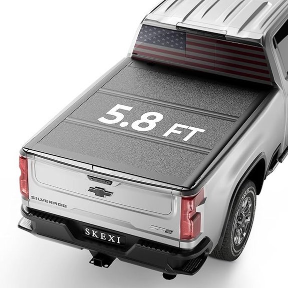 SKEXI Low Profile Tri-Fold Tonneau Cover for Silverado/Sierra 1500