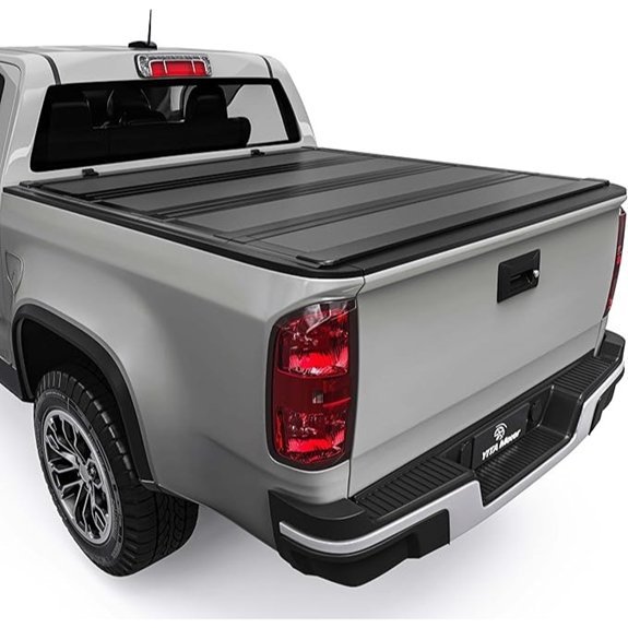 YITAMOTOR Low-Profile Hard Quad-Fold Truck Bed Cover